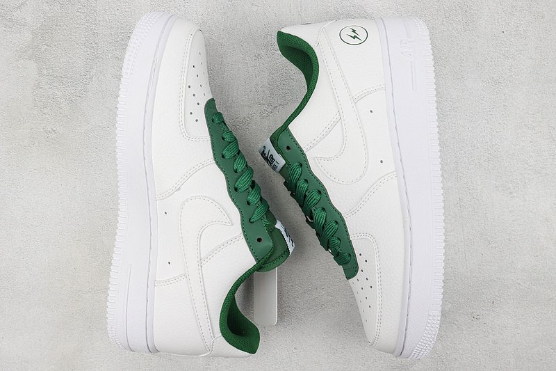 Fragment Design x Nike Air Force 1 Low "White/University Green" фото № 6