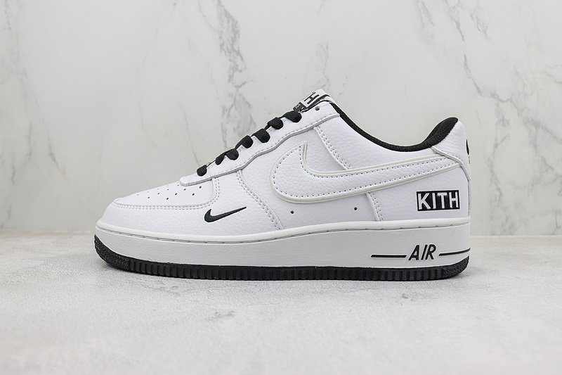 KITH x Nike Air Force 1 Low "White/Black Mini-Swoosh" фото № 2