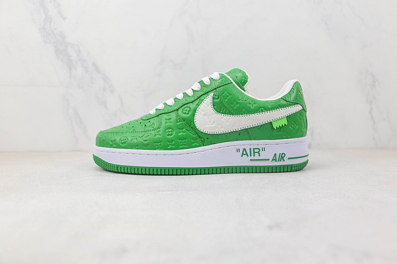 Louis Vuitton x Nike Air Force 1 Low "Green/White/Monogram" фото № 2