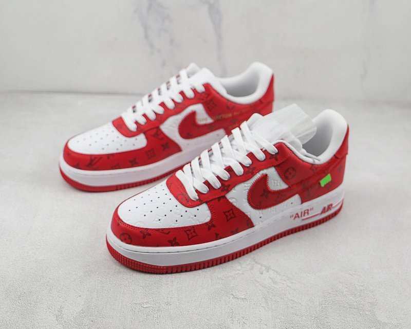 Louis Vuitton x Nike Air Force 1 Low "Red/White" фото № 5