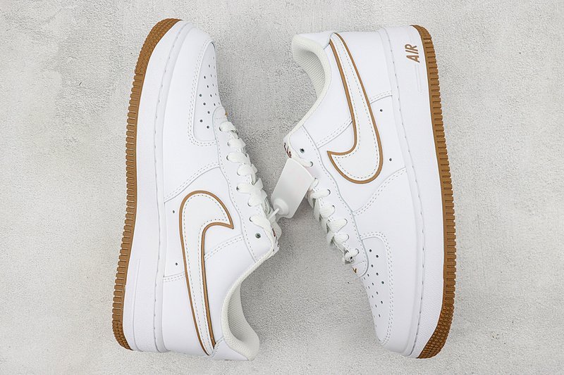 Nike Air Force 1 Low "White/Bronzine" фото № 6