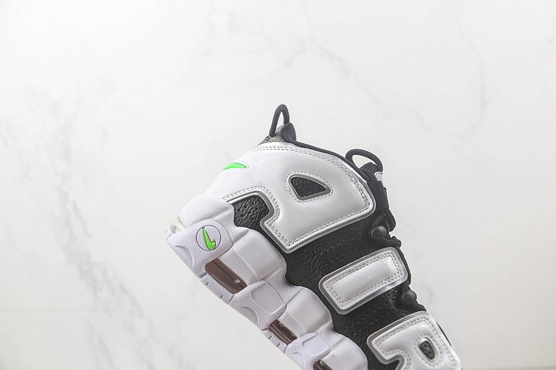 Nike Air More Uptempo 96 "Black/White/Green" фото № 4