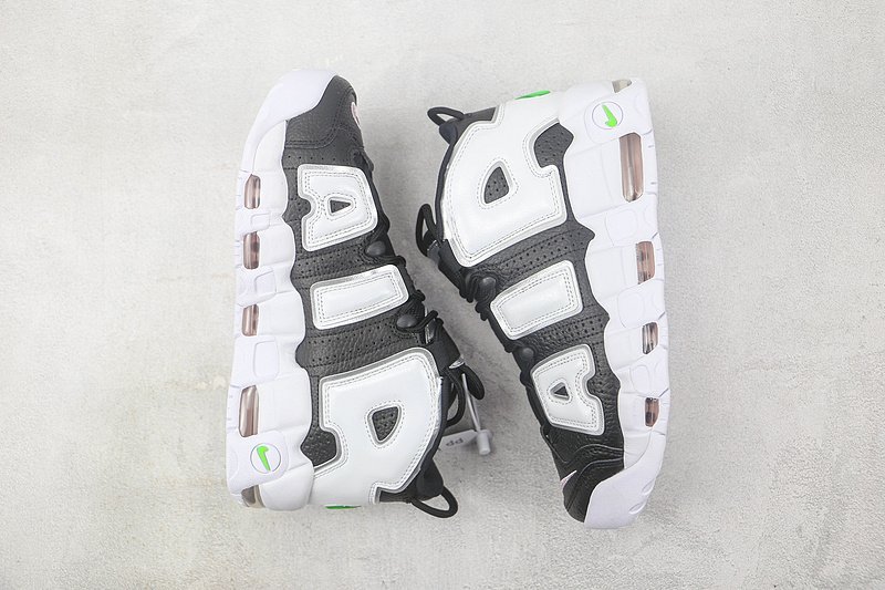 Nike Air More Uptempo 96 "Black/White/Green" фото № 7