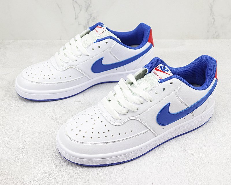 Nike Court Vision Low "White/Blue" фото № 5