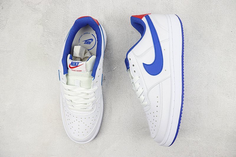 Nike Court Vision Low "White/Blue" фото № 7