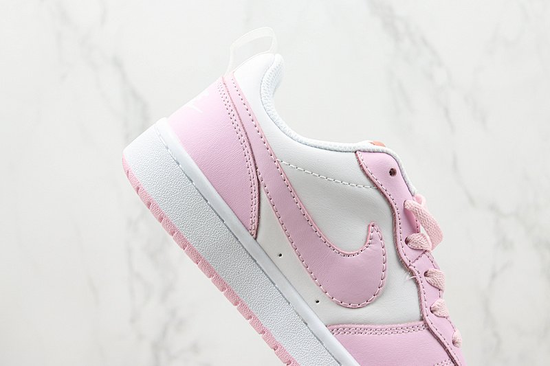 Nike Court Borough Low 2 "White/Pink Foam" фото № 3