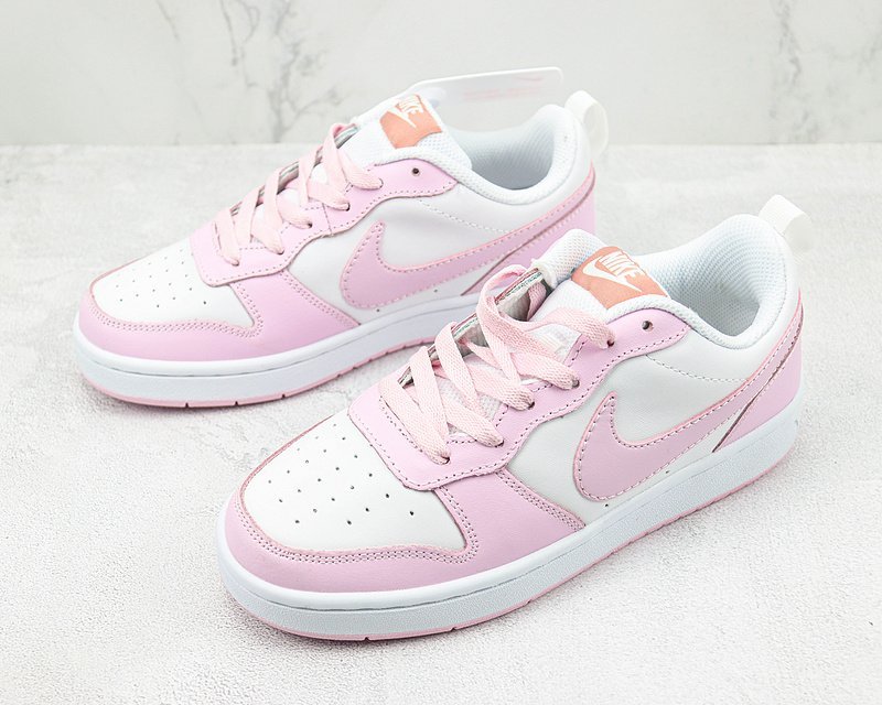 Nike Court Borough Low 2 "White/Pink Foam" фото № 5