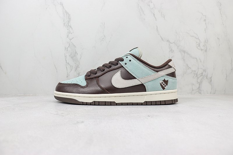 Nike Dunk Low "Brown/Cyan Blue" фото № 2