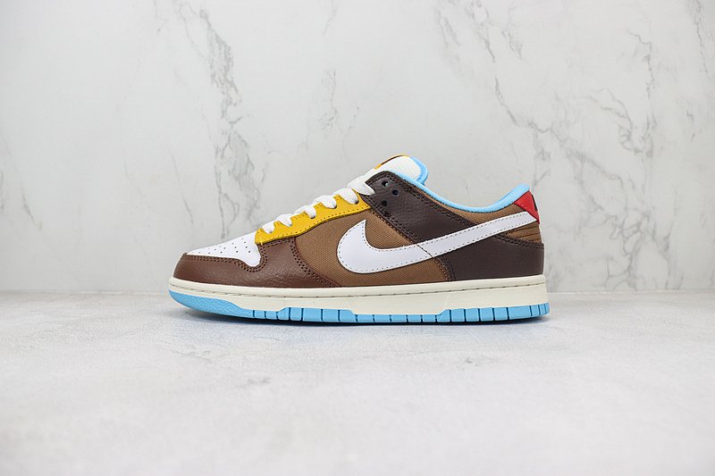Nike Dunk Low "Medium Brown/White" фото № 2