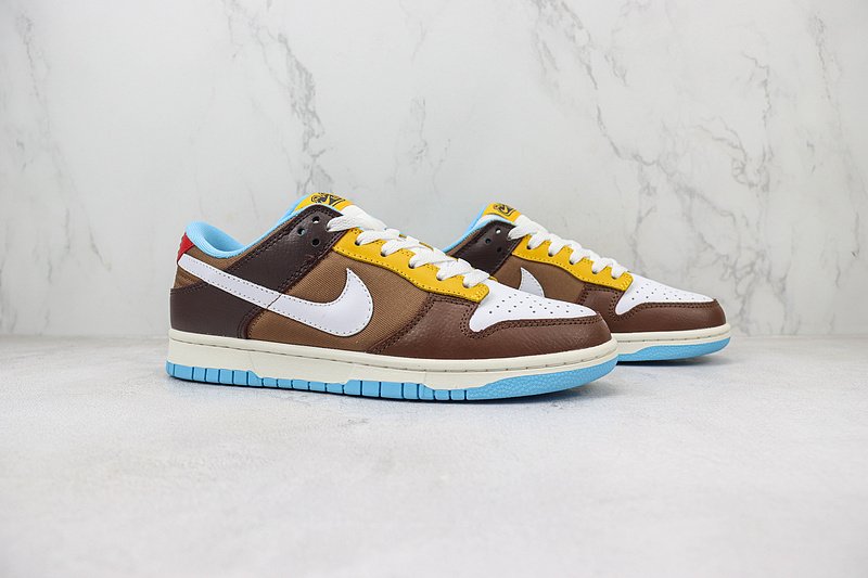 Nike Dunk Low "Medium Brown/White" фото № 6