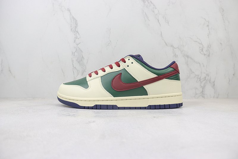 Nike Dunk Low "Cream White/Wild Basil/Burgundy" фото № 2