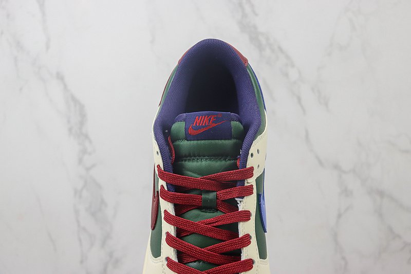 Nike Dunk Low "Cream White/Wild Basil/Burgundy" фото № 5