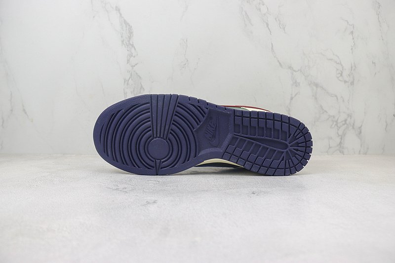 Nike Dunk Low "Cream White/Wild Basil/Burgundy" фото № 8