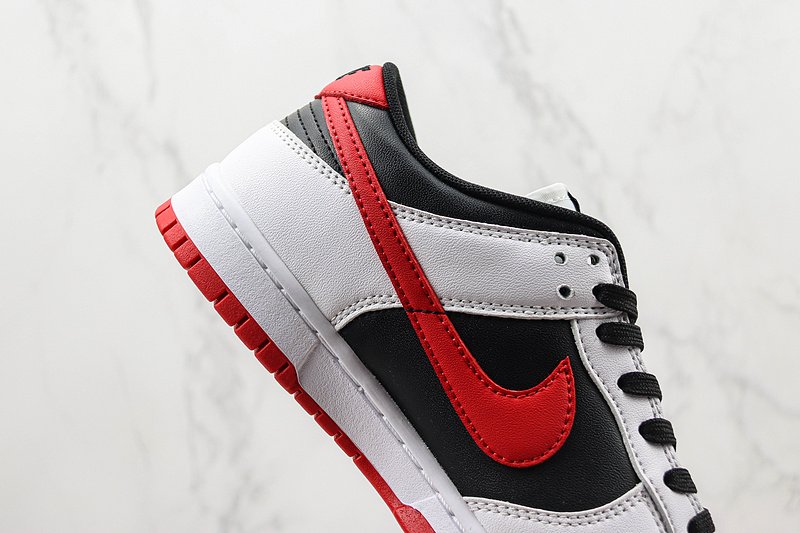 Nike Dunk Low "White/University Red/Black" фото № 4