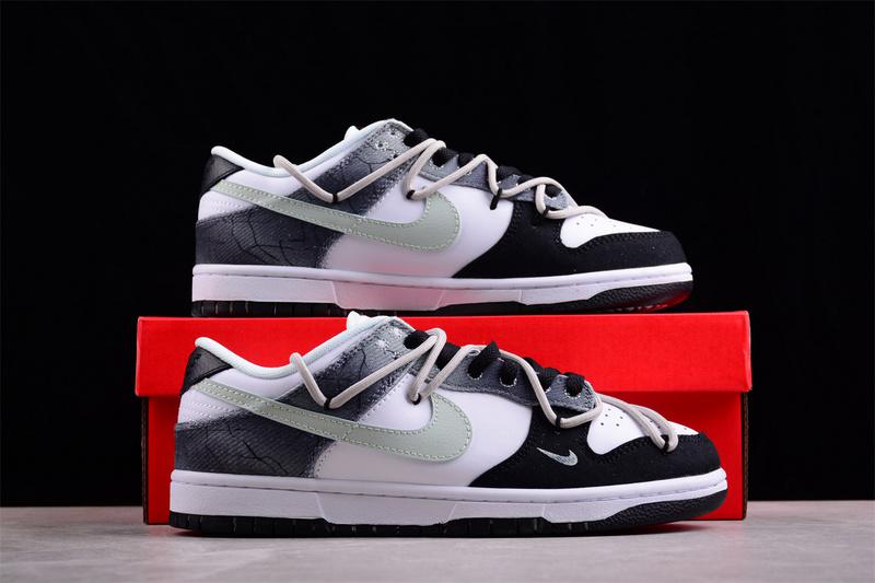Nike Dunk Low Rope Laces "Black/Gray" фото № 7