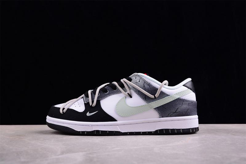 Nike Dunk Low Rope Laces "Black/Gray" фото № 5