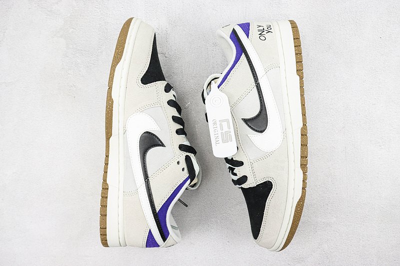 Nike Dunk Low SE 85 Double Swoosh "Grey/Black/White/Blue" фото № 7