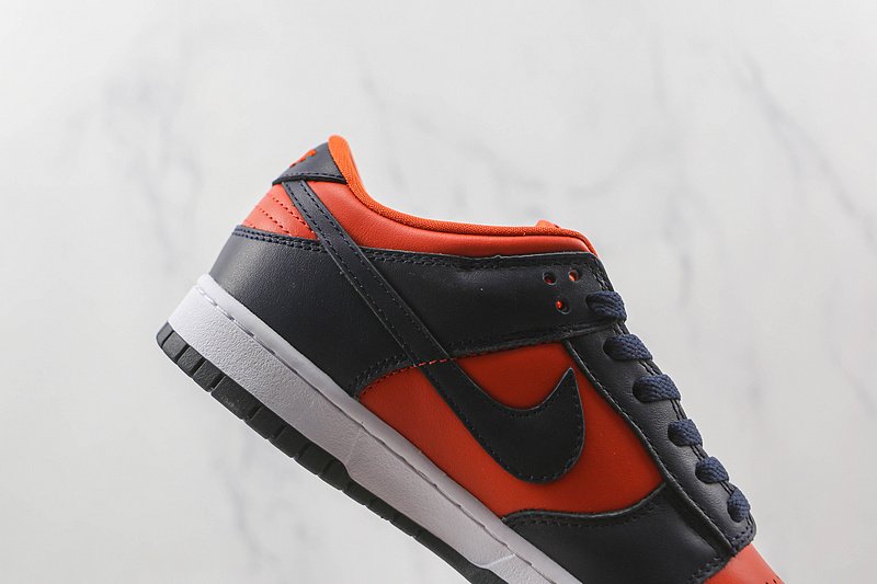 Nike Dunk Low "Navy Blue/Orange/White" фото № 4