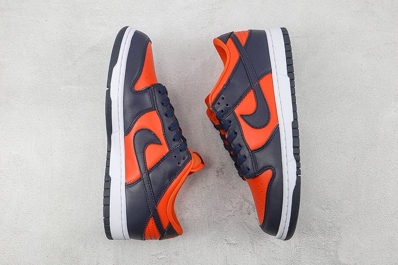 Nike Dunk Low "Navy Blue/Orange/White" фото № 7