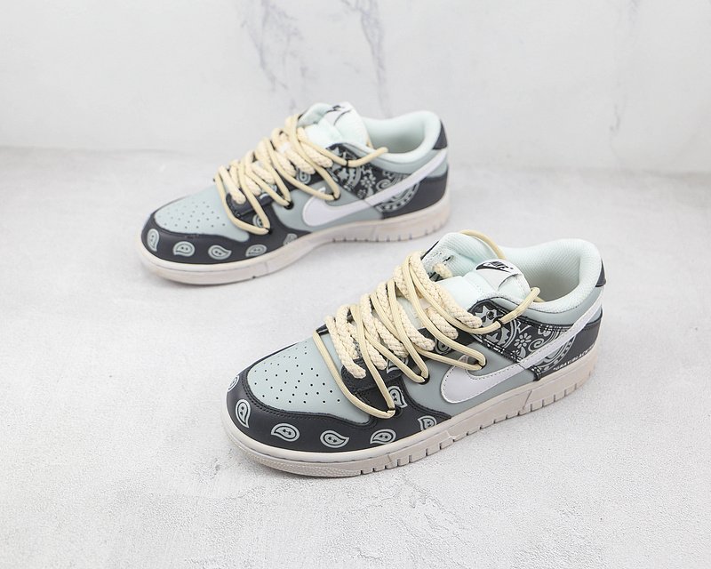 Nike Dunk Low Retro "Black/Blue" фото № 5