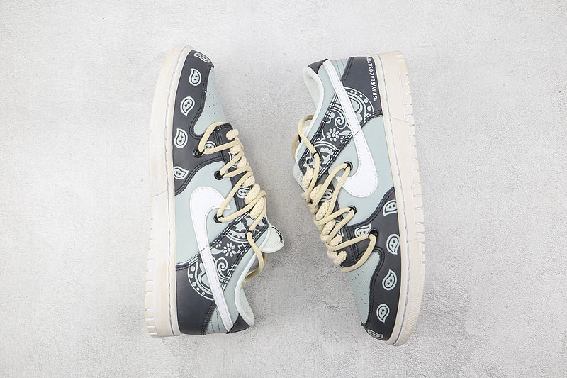 Nike Dunk Low Retro "Black/Blue" фото № 7