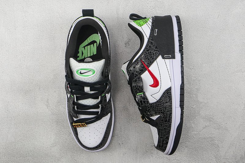 Nike Dunk Low Disrupt 2 Just Do It "Black Snakeskin White/University Red/Black" фото № 6