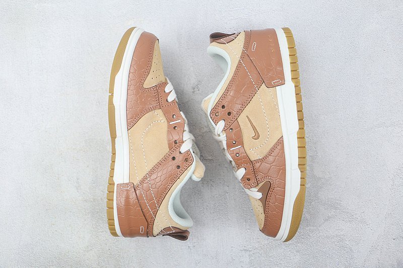 Nike SB Dunk Low Disrupt 2 "Brown Crocodile Mineral Clay/Sail/White Onyx" фото № 7