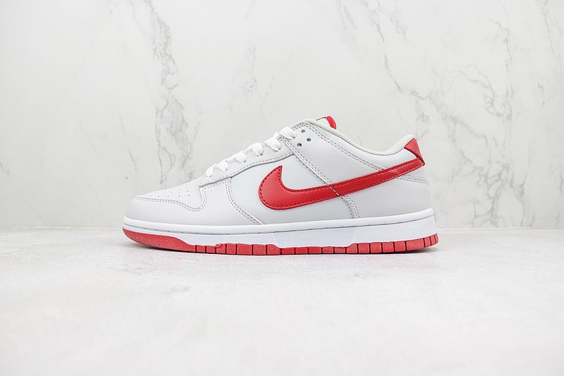 Nike Dunk Low "Vast Grey/Varsity Red" фото № 2