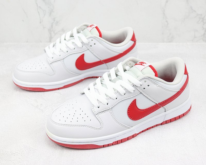 Nike Dunk Low "Vast Grey/Varsity Red" фото № 5