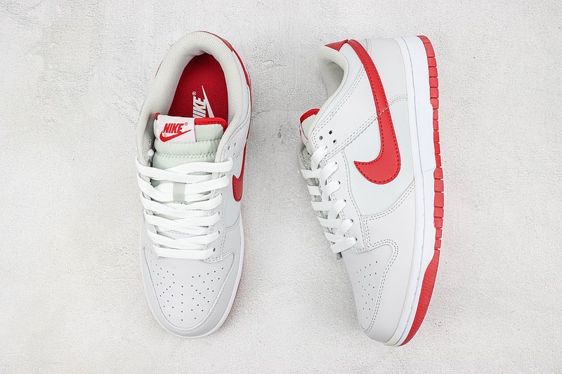 Nike Dunk Low "Vast Grey/Varsity Red" фото № 6