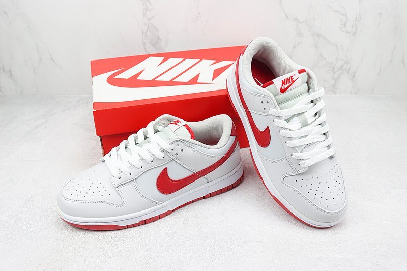 Nike Dunk Low "Vast Grey/Varsity Red" фото № 7
