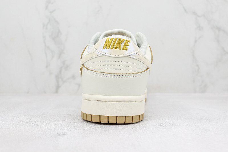 Nike Dunk Low "Off White/Mini Swoosh/Beige" фото № 9