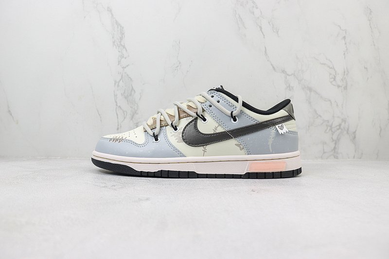 Nike Dunk Low Custom "Metal Wire" фото № 2