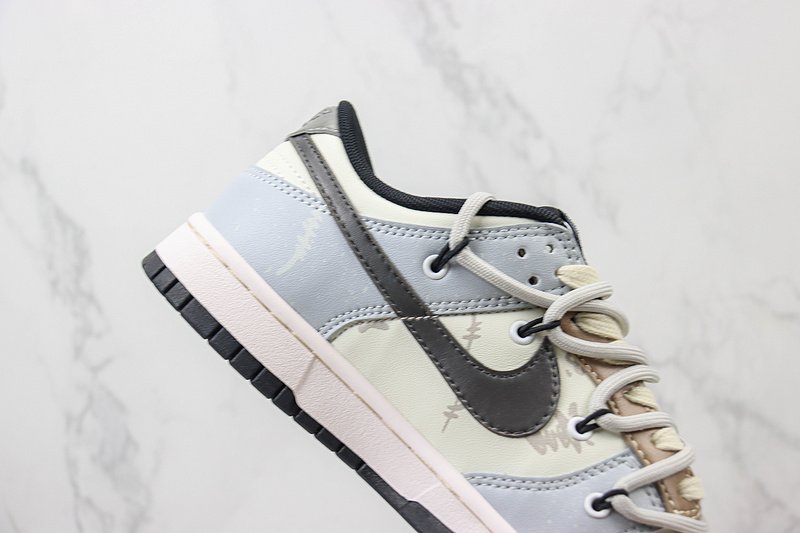 Nike Dunk Low Custom "Metal Wire" фото № 3