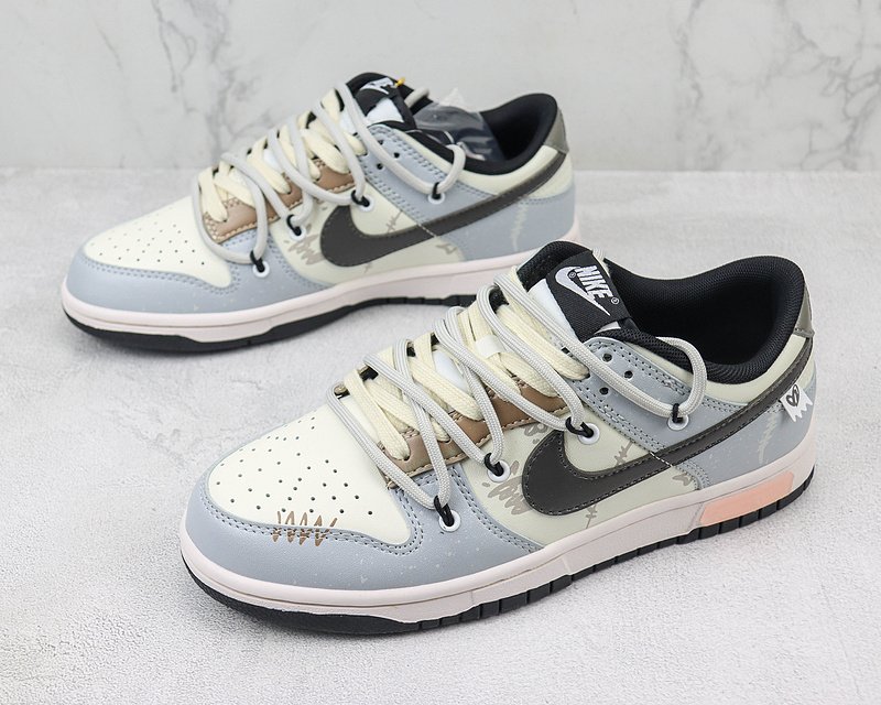 Nike Dunk Low Custom "Metal Wire" фото № 5