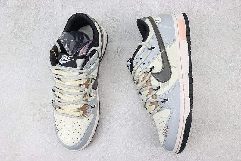 Nike Dunk Low Custom "Metal Wire" фото № 6