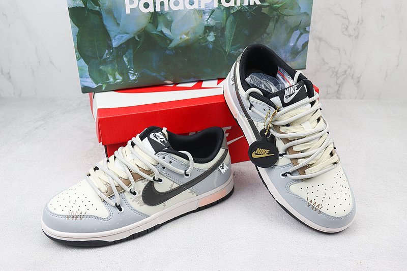 Nike Dunk Low Custom "Metal Wire" фото № 7