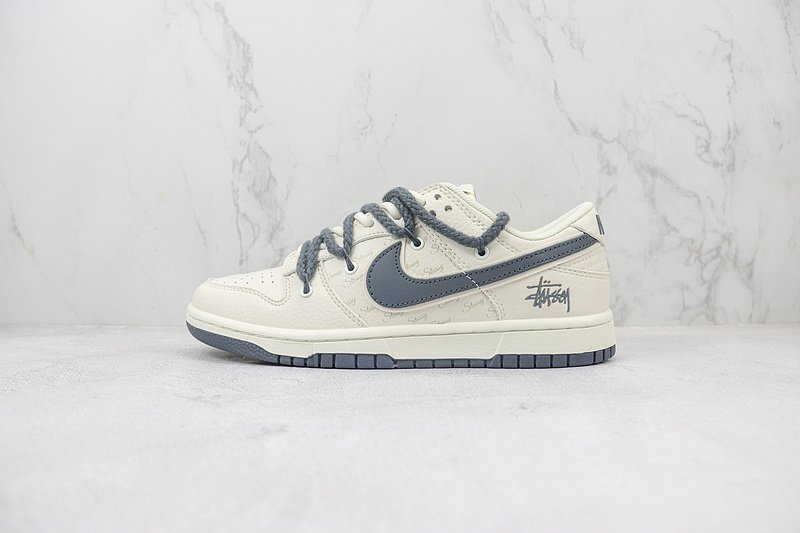 Stussy x Nike Dunk Low "Slate Grey" фото № 2