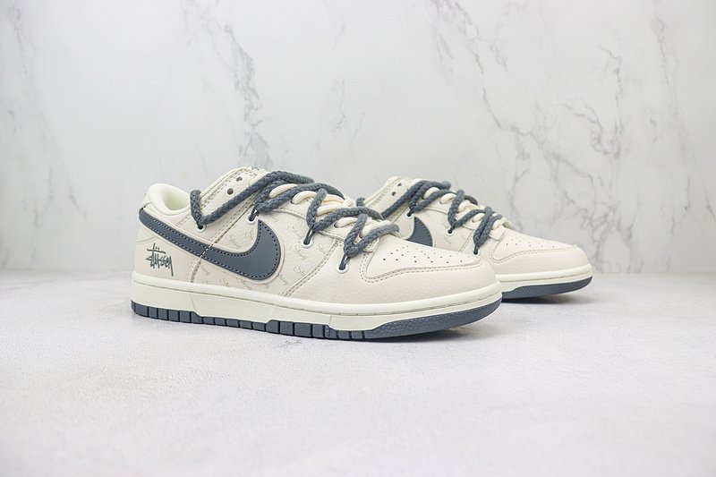 Stussy x Nike Dunk Low "Slate Grey" фото № 6