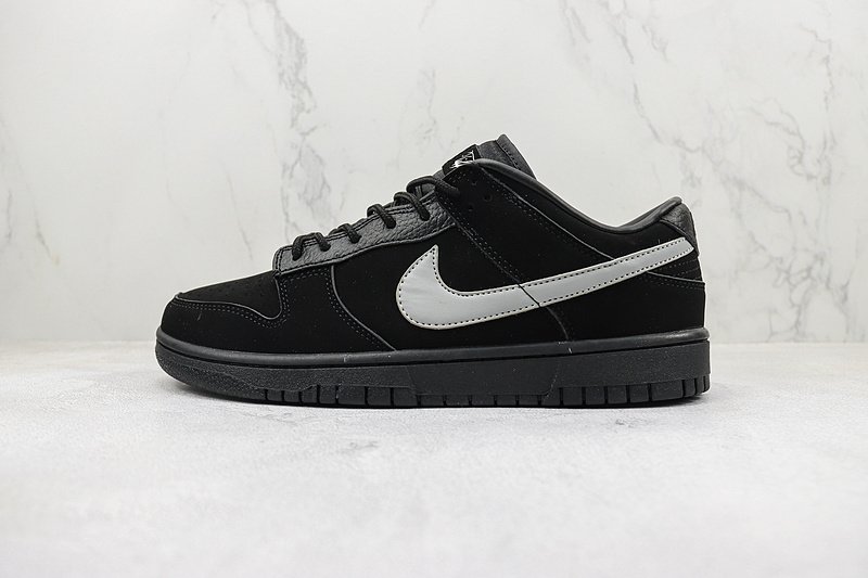 Nike Dunk Low Pro "Black/Silver" фото № 2