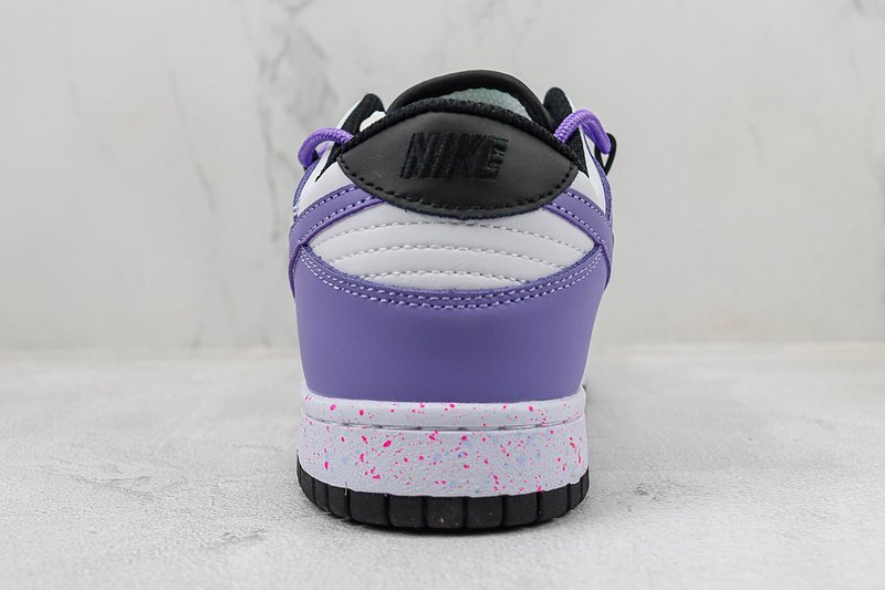 Nike SB Dunk Low "White/Black/Purple" фото № 9