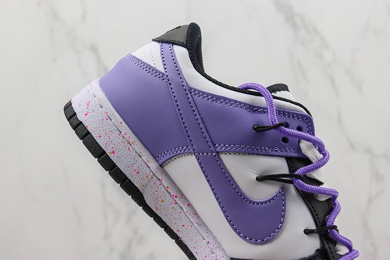 Nike SB Dunk Low "White/Black/Purple" фото № 4
