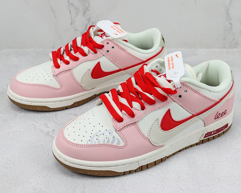 Nike SB Dunk Low 85 "Pink/White/Red" фото № 5