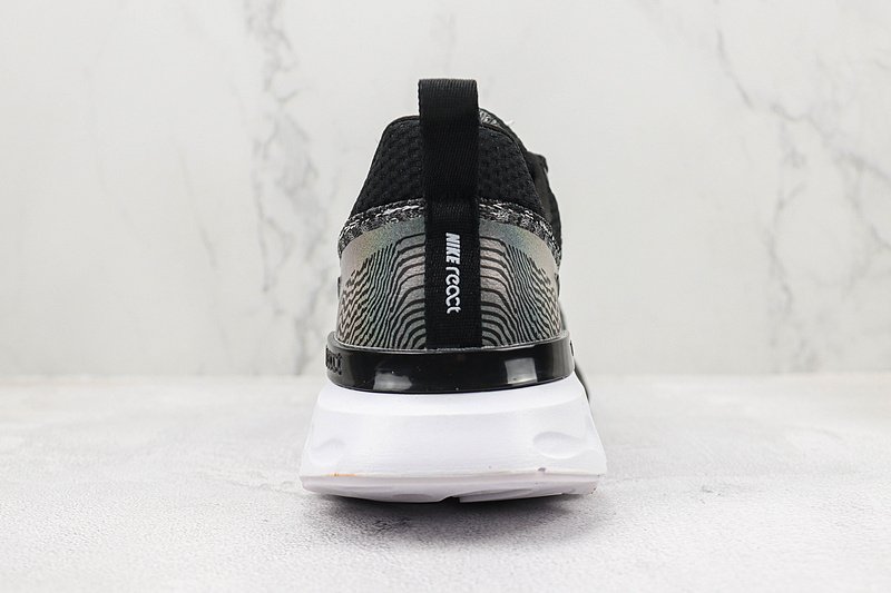 Nike React Infinity Run Flyknit 3 Premium "Black Zebra Iridescent" фото № 9
