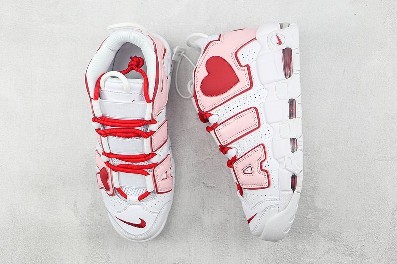 Nike Air More Uptempo 96 QS "White/Pink/Red Love" фото № 6