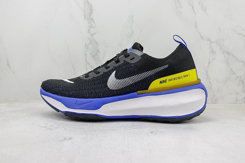 Nike ZoomX Invincible Run Flyknit 3 "Black/Blue/Yellow" фото № 2
