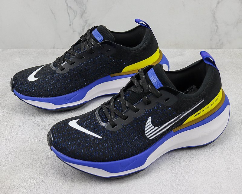 Nike ZoomX Invincible Run Flyknit 3 "Black/Blue/Yellow" фото № 5