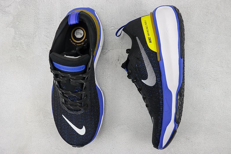 Nike ZoomX Invincible Run Flyknit 3 "Black/Blue/Yellow" фото № 6