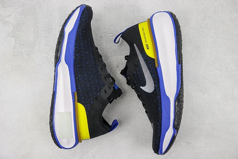 Nike ZoomX Invincible Run Flyknit 3 "Black/Blue/Yellow" фото № 7