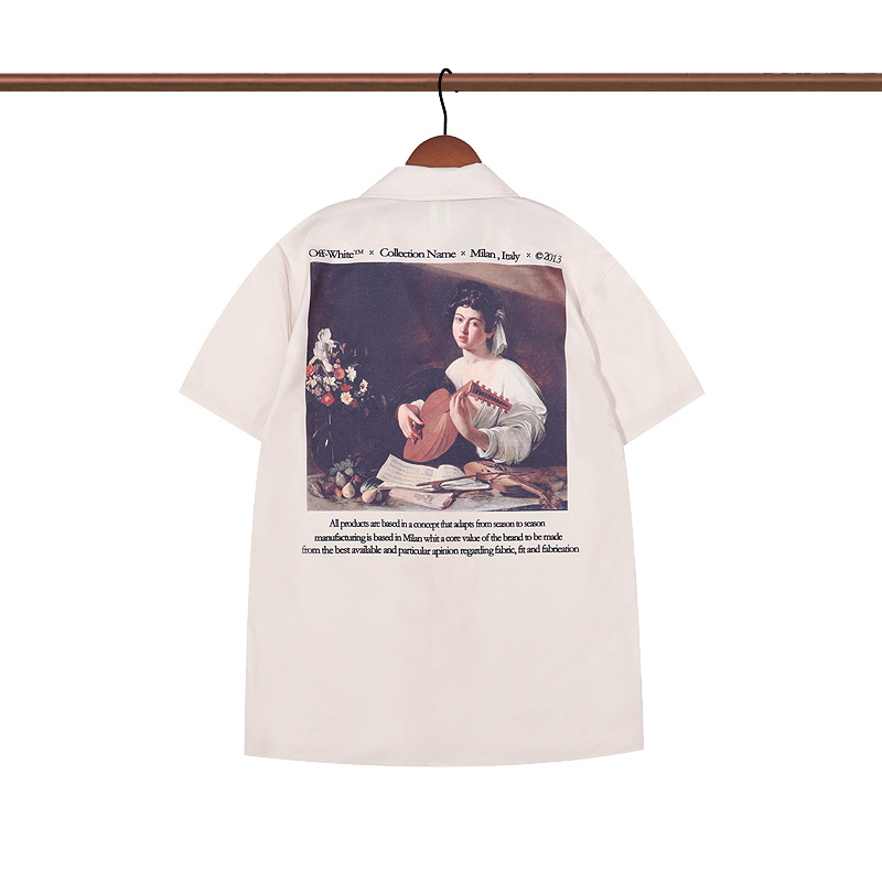 Рубашка Off-White Short Sleeve "Beige" фото № 2